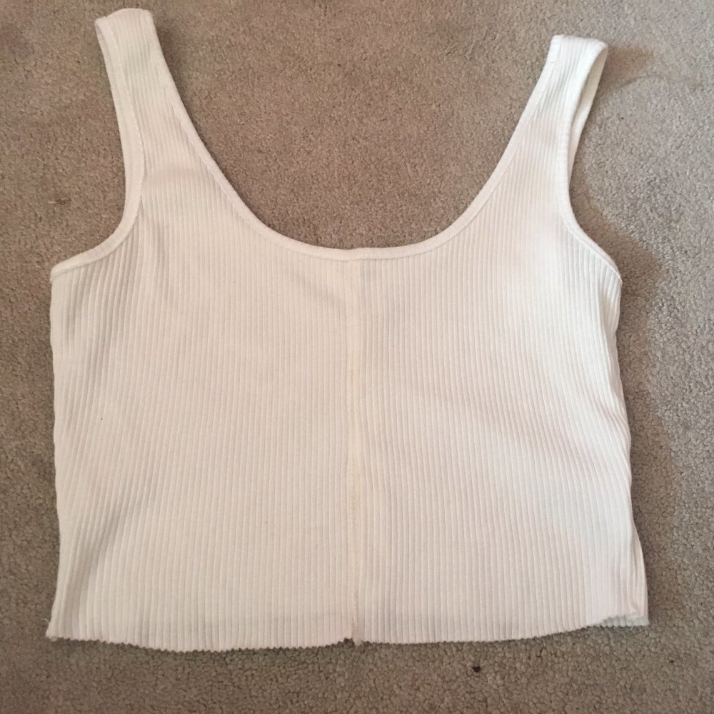 BDG White Tank Crop Top (Small) 5/$25!